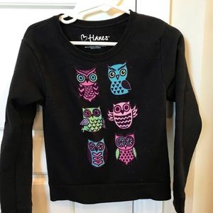 Hanes owl sweatshirt